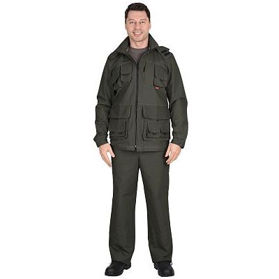 Костюм СИРИУС-Мичиган-2 куртка, брюки (тк. Canvas) темный хаки